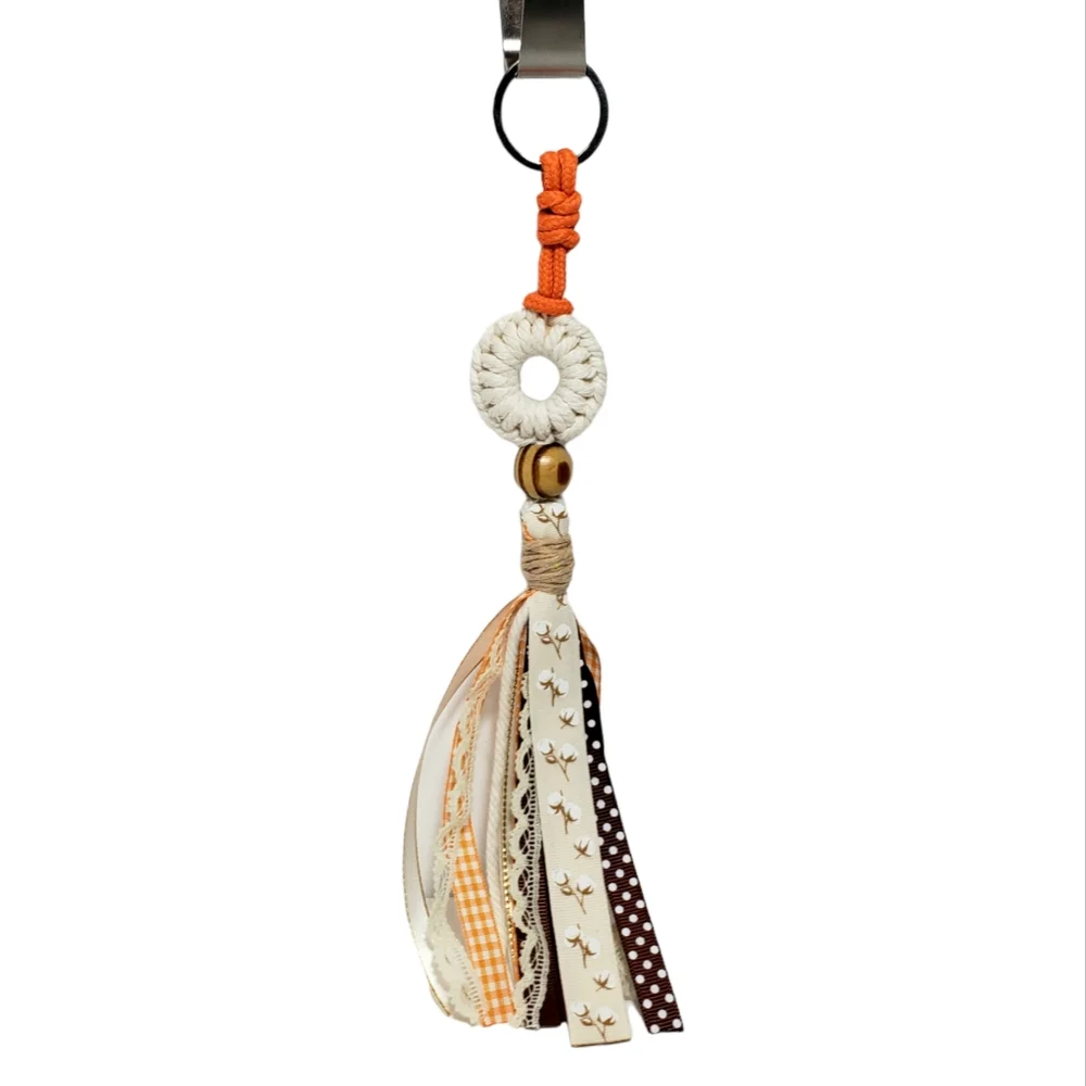 Fall Handcrafted Ribbon Keychain - Picture 8 of 8